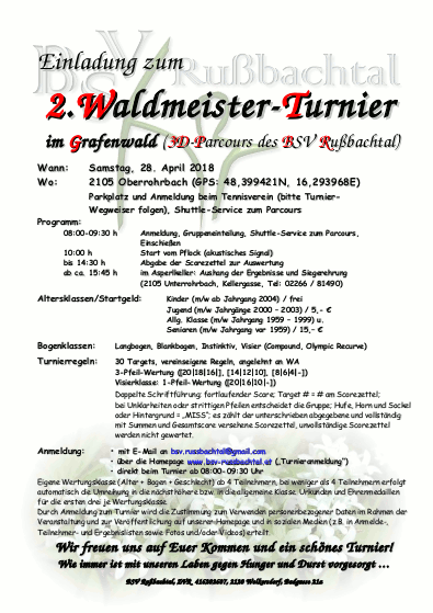 Bild 2.Waldmeister-Turniereinladung